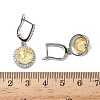 925 Sterling Silver Micro Pave Cubic Zirconia Hoop Earrings EJEW-B147-01B-04-5