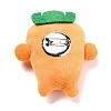 Lovely Carrot Non Woven Fabric Brooch JEWB-B003-03-3