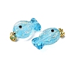 Handmade Dichroic Foil Lampwork Pendants X1-DICH-G001-01G-07-2