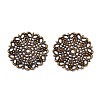 Brass Vintage Filigree Findings X-KKC-Q006-AB-2