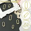 6Pcs 3 Styles Brass Spring Gate Rings KK-CJ0004-29-3