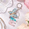 Butterfly Shape Resin & Acrylic Keychain KEYC-JKC01067-05-2