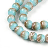Baking Paint Glass Beads Strands DGLA-N008-8mm-05-4