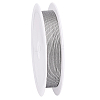 Tiger Tail Wire 304 Stainless Steel Beading Wire TWIR-WH0002-24C-1