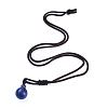 Natural Lapis Lazuli Pendant Necklaces NJEW-P241-A06-2