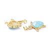 Real 18K Gold Plated Brass Micro Pave Clear Cubic Zirconia Pendants KK-D004-05G-B-3