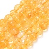 Natural Citrine Beads Strands G-F820-K04-10mm-2