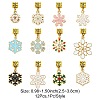 Christmas Alloy Enamel European Dangle Charms PALLOY-FS00013-7