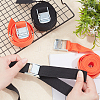 4Pcs 2 Colors Nylon Fixed Strap AJEW-GA0003-50-3