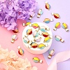 30Pcs 3 Colors Alloy Enamel Pendants ENAM-CJ0002-38-6