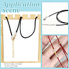 4 Styles Rhodium Plated 925 Sterling Silver Cord Ends STER-PH0003-37-5