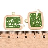Alloy Enamel Pendants ENAM-L055-01A-02-3