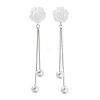 925 Sterling Silver Stud Earrings EJEW-P296-03P-1