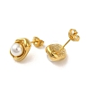 PVD Vacuum Plating 304 Stainless Steel Stud Earring EJEW-C099-01G-3