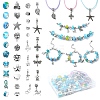 DIY Resin & Alloy & Polymer Clay Rhinestone European Beads Bracelets & Necklace Jewelry Making Kits DIY-YW0009-46-1