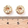 Brass Micro Pave Clear Cubic Zirconia Beads KK-U028-26G-3