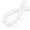 Opaque Solid Color Glass Beads Strands X-GLAA-T032-P8mm-02-4