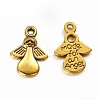 Tibetan Style Angel Alloy Pendants TIBEP-A579-AG-RS-1