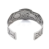 Constellation Alloy Open Cuff Bangles for Women Men LS-BJEW-C064-01AS-09-3