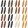 32Pcs 8 Colors 2-Hole Wood Buttons DIY-GF0011-42A-1