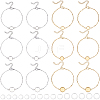 12Pcs 6 Styles 304 Stainless Steel Paperclip Chain Satellite Chain Bracelet Making BJEW-SP0001-28-1