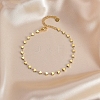 304 Stainless Steel Heart Link Chain Anklets for Women FS-WG55343-01-1