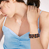 3Pcs 3 Styles 8MM Round Natural Tiger Eye & Black Onyx & Black Obsidian & Synthetic Non-Magnetic Hematite Beads Stretch Bracelets for Women Men BJEW-TA0001-20-8