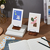 4Pcs Iron with Square Wood Base Crystal Ball Display Rack for Gemstone Agate Mineral Display ODIS-FH0001-20-6