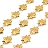 304 Stainless Steel Star Link Chains CHS-G042-03G-02-1
