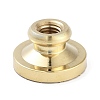 Texture Theme Roung Brass Stamp Head AJEW-M036-06L-G-3