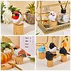 Wooden Birds and Tree Stump Ornaments JX731A-7