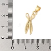 Rack Plating Brass & Cubic Zirconia Pendants KK-L216-066G-3