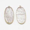 Natural Quartz Crystal Big Pendants G-Q983-A08-2