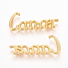 Golden Plated Alloy Cabochons PALLOY-WH0068-08G-1