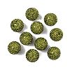 Grade A Rhinestone Pave Disco Ball Beads RB-Q105-3-1