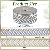 Polyester Ribbons SRIB-WH0011-404D-2