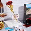 Transparent Acrylic Photo Frame Stands DJEW-WH0018-25-4