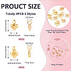 8Pcs 2 Styles Brass Pendants KK-TA0001-62-3