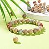 100Pcs 8mm Natural Aqua Terra Jasper Beads DIY-LS0002-35-6