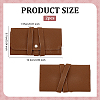 Rectangle PU Leather Envelope Travel Folding Rolls AJEW-WH048-966B-2
