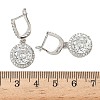 925 Sterling Silver Micro Pave Cubic Zirconia Hoop Earrings EJEW-B147-01A-01-5
