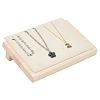Wood Slant Back Necklaces Display Stands ODIS-WH0106-11-1