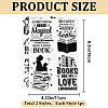 CRASPIRE 2 Sheets 2 Styles PVC Plastic Stamps DIY-CP0009-98-2