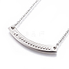 304 Stainless Steel Pendant Necklaces NJEW-E141-38-3