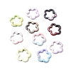 Spray Paint Alloy Spring Gate Rings FIND-C086-04-1