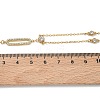 304 Stainless Steel Crystal Rhinestone Pendant Y Necklaces for Women NJEW-F375-01G-05-3