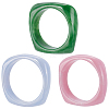 3Pcs 3 Colors Acrylic Bangles BJEW-UN0001-72B-1