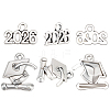 100Pcs 2 Styles Alloy Pendants FIND-SC0021-89AS-7