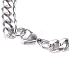 Men's 304 Stainless Steel Cuban Link Chain Bracelets BJEW-G631-13P-2