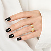 Simple Style 925 Sterling Silver Micro Pave Clear Cubic Zirconia Finger Rings WG5B003-04-2